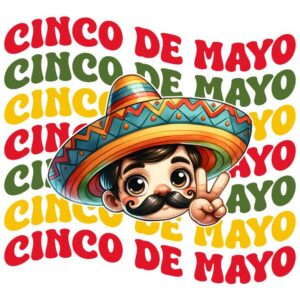 Heat transfers Iron on stickers  mexico mexican festival 1 for Tshirts Iron on Decal Patches Stickers Clothes Hat Pillows DIY Crafts