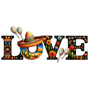 Heat transfers Iron on stickers  mexico mexican festival 33 for Tshirts Iron on Decal Patches Stickers Clothes Hat Pillows DIY Crafts