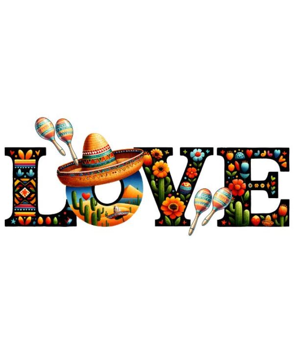 Heat transfers Iron on stickers  mexico mexican festival 33 for Tshirts Iron on Decal Patches Stickers Clothes Hat Pillows DIY Crafts