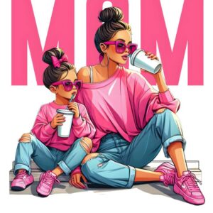 Heat transfers Iron on stickers  mom mother mama 1451 for Tshirts Iron on Decal Patches Stickers Clothes Hat Pillows DIY Crafts