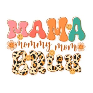 Heat transfers Iron on stickers  mom mother mama 2179 for Tshirts Iron on Decal Patches Stickers Clothes Hat Pillows DIY Crafts