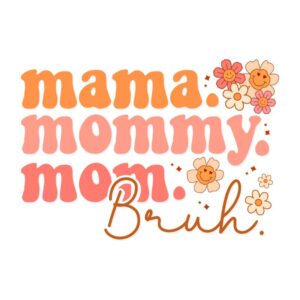 Heat transfers Iron on stickers  mom mother mama 2201 for Tshirts Iron on Decal Patches Stickers Clothes Hat Pillows DIY Crafts