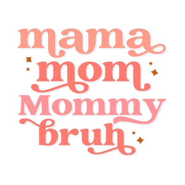 Heat transfers Iron on stickers  mom mother mama 2206 for Tshirts Iron on Decal Patches Stickers Clothes Hat Pillows DIY Crafts