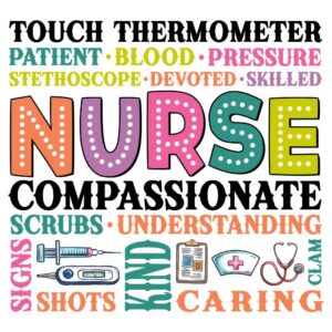 Heat transfers Iron on stickers  nurse cancer 151 for Tshirts Iron on Decal Patches Stickers Clothes Hat Pillows DIY Crafts