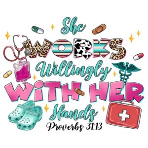 Heat transfers Iron on stickers  nurse cancer 152 for Tshirts Iron on Decal Patches Stickers Clothes Hat Pillows DIY Crafts