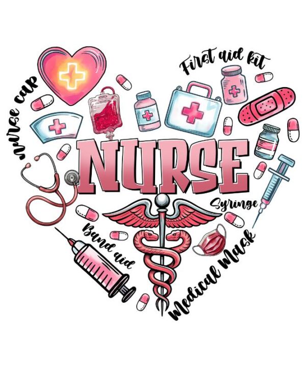 Heat transfers Iron on stickers  nurse cancer 153 for Tshirts Iron on Decal Patches Stickers Clothes Hat Pillows DIY Crafts