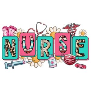 Heat transfers Iron on stickers  nurse cancer 157 for Tshirts Iron on Decal Patches Stickers Clothes Hat Pillows DIY Crafts