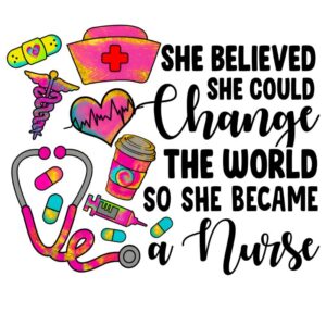 Heat transfers Iron on stickers  nurse cancer 16 for Tshirts Iron on Decal Patches Stickers Clothes Hat Pillows DIY Crafts