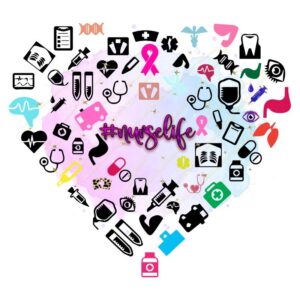 Heat transfers Iron on stickers  nurse cancer 240 for Tshirts Iron on Decal Patches Stickers Clothes Hat Pillows DIY Crafts