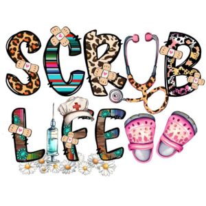 Heat transfers Iron on stickers  nurse cancer 7 for Tshirts Iron on Decal Patches Stickers Clothes Hat Pillows DIY Crafts