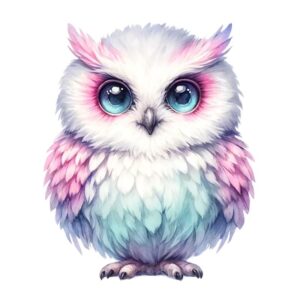 Heat transfers Iron on stickers  owl 100 for Tshirts Iron on Decal Patches Stickers Clothes Hat Pillows DIY Crafts