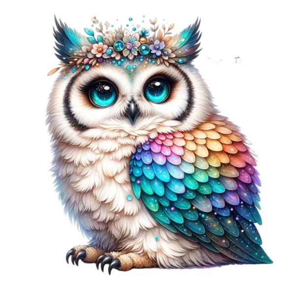 Heat transfers Iron on stickers  owl 101 for Tshirts Iron on Decal Patches Stickers Clothes Hat Pillows DIY Crafts