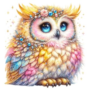 Heat transfers Iron on stickers  owl 113 for Tshirts Iron on Decal Patches Stickers Clothes Hat Pillows DIY Crafts