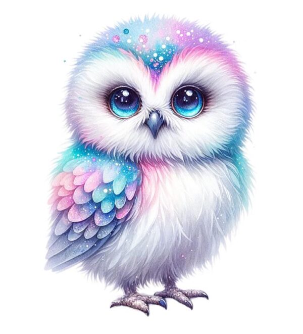 Heat transfers Iron on stickers  owl 114 for Tshirts Iron on Decal Patches Stickers Clothes Hat Pillows DIY Crafts