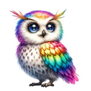 Heat transfers Iron on stickers  owl 117 for Tshirts Iron on Decal Patches Stickers Clothes Hat Pillows DIY Crafts