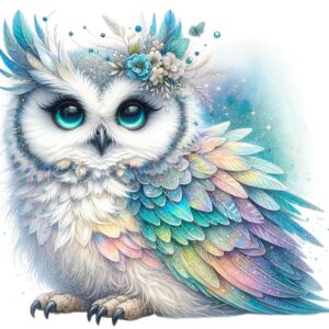 Heat transfers Iron on stickers  owl 118 for Tshirts Iron on Decal Patches Stickers Clothes Hat Pillows DIY Crafts