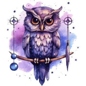 Heat transfers Iron on stickers  owl 12 for Tshirts Iron on Decal Patches Stickers Clothes Hat Pillows DIY Crafts