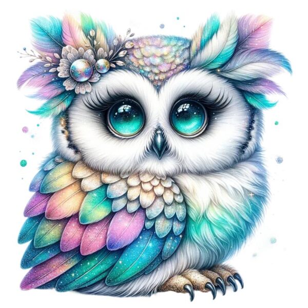Heat transfers Iron on stickers  owl 120 for Tshirts Iron on Decal Patches Stickers Clothes Hat Pillows DIY Crafts