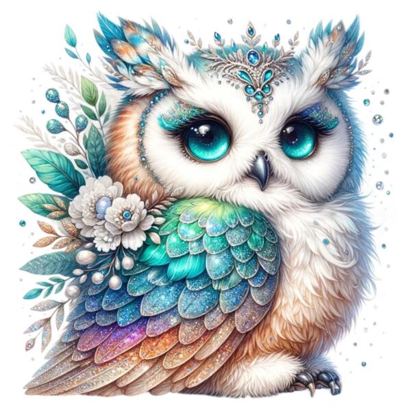 Heat transfers Iron on stickers  owl 121 for Tshirts Iron on Decal Patches Stickers Clothes Hat Pillows DIY Crafts
