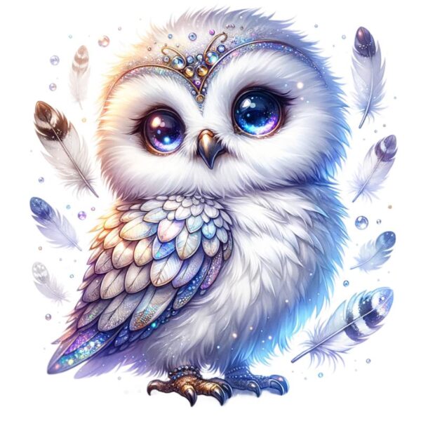 Heat transfers Iron on stickers  owl 128 for Tshirts Iron on Decal Patches Stickers Clothes Hat Pillows DIY Crafts