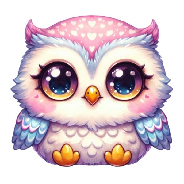 Heat transfers Iron on stickers  owl 2 for Tshirts Iron on Decal Patches Stickers Clothes Hat Pillows DIY Crafts