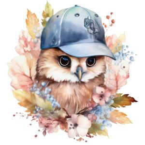 Heat transfers Iron on stickers  owl 29 for Tshirts Iron on Decal Patches Stickers Clothes Hat Pillows DIY Crafts