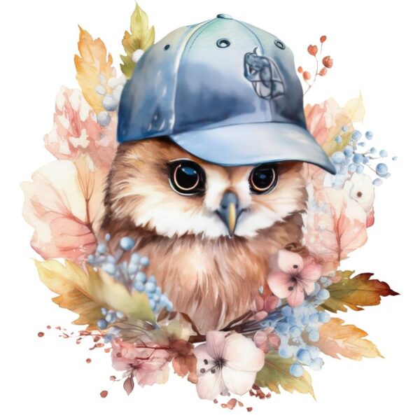 Heat transfers Iron on stickers  owl 29 for Tshirts Iron on Decal Patches Stickers Clothes Hat Pillows DIY Crafts