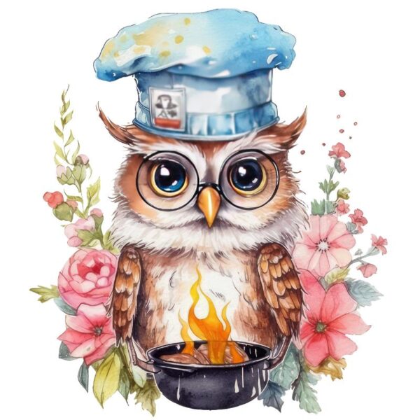 Heat transfers Iron on stickers  owl 41 for Tshirts Iron on Decal Patches Stickers Clothes Hat Pillows DIY Crafts