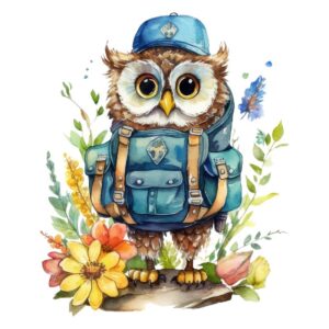 Heat transfers Iron on stickers  owl 45 for Tshirts Iron on Decal Patches Stickers Clothes Hat Pillows DIY Crafts