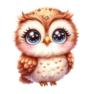 Heat transfers Iron on stickers  owl 5 for Tshirts Iron on Decal Patches Stickers Clothes Hat Pillows DIY Crafts