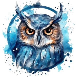 Heat transfers Iron on stickers  owl 7 for Tshirts Iron on Decal Patches Stickers Clothes Hat Pillows DIY Crafts