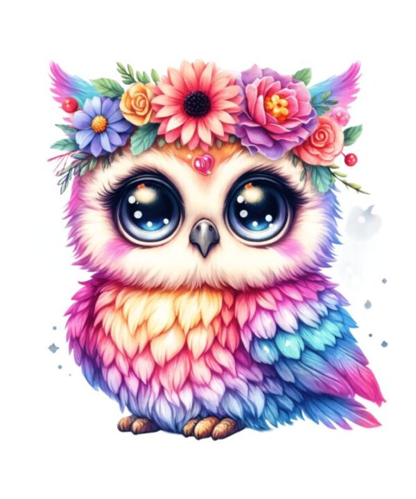Heat transfers Iron on stickers  owl 70 for Tshirts Iron on Decal Patches Stickers Clothes Hat Pillows DIY Crafts