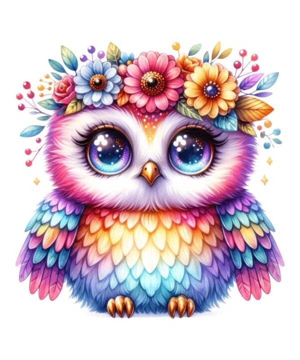Heat transfers Iron on stickers  owl 76 for Tshirts Iron on Decal Patches Stickers Clothes Hat Pillows DIY Crafts