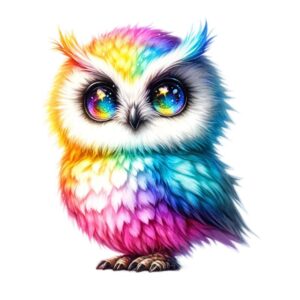 Heat transfers Iron on stickers  owl 85 for Tshirts Iron on Decal Patches Stickers Clothes Hat Pillows DIY Crafts