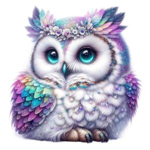 Heat transfers Iron on stickers  owl 87 for Tshirts Iron on Decal Patches Stickers Clothes Hat Pillows DIY Crafts