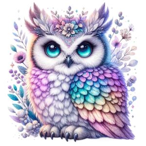 Heat transfers Iron on stickers  owl 88 for Tshirts Iron on Decal Patches Stickers Clothes Hat Pillows DIY Crafts