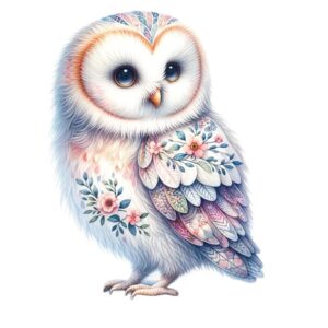 Heat transfers Iron on stickers  owl 89 for Tshirts Iron on Decal Patches Stickers Clothes Hat Pillows DIY Crafts