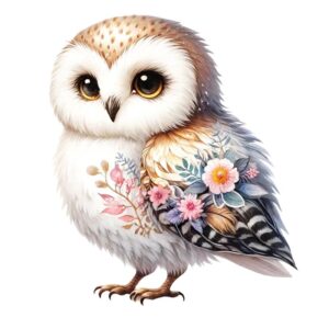 Heat transfers Iron on stickers  owl 90 for Tshirts Iron on Decal Patches Stickers Clothes Hat Pillows DIY Crafts