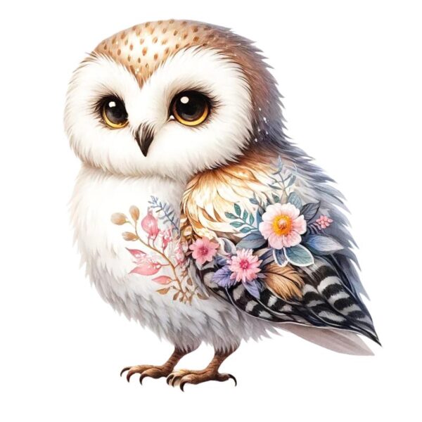 Heat transfers Iron on stickers  owl 90 for Tshirts Iron on Decal Patches Stickers Clothes Hat Pillows DIY Crafts