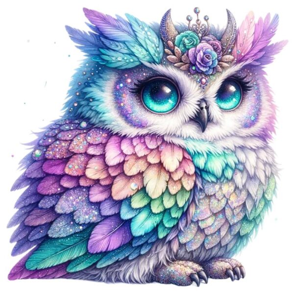 Heat transfers Iron on stickers  owl 91 for Tshirts Iron on Decal Patches Stickers Clothes Hat Pillows DIY Crafts