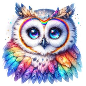 Heat transfers Iron on stickers  owl 96 for Tshirts Iron on Decal Patches Stickers Clothes Hat Pillows DIY Crafts