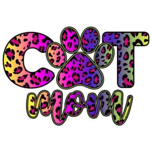 Heat transfers Iron on stickers  pet dog cat mom 121 for Tshirts Iron on Decal Patches Stickers Clothes Hat Pillows DIY Crafts