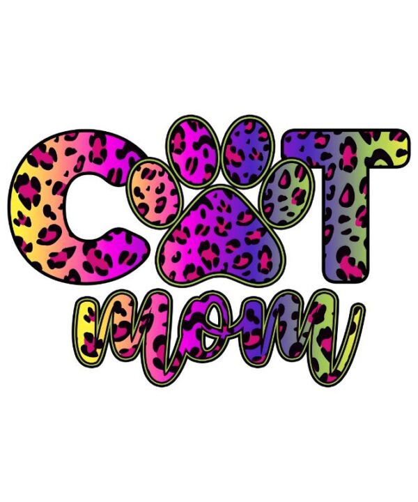 Heat transfers Iron on stickers  pet dog cat mom 121 for Tshirts Iron on Decal Patches Stickers Clothes Hat Pillows DIY Crafts