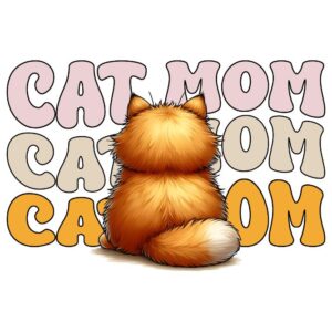 Heat transfers Iron on stickers  pet dog cat mom 141 for Tshirts Iron on Decal Patches Stickers Clothes Hat Pillows DIY Crafts