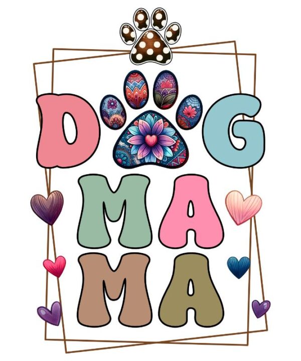 Heat transfers Iron on stickers  pet dog cat mom 146 for Tshirts Iron on Decal Patches Stickers Clothes Hat Pillows DIY Crafts