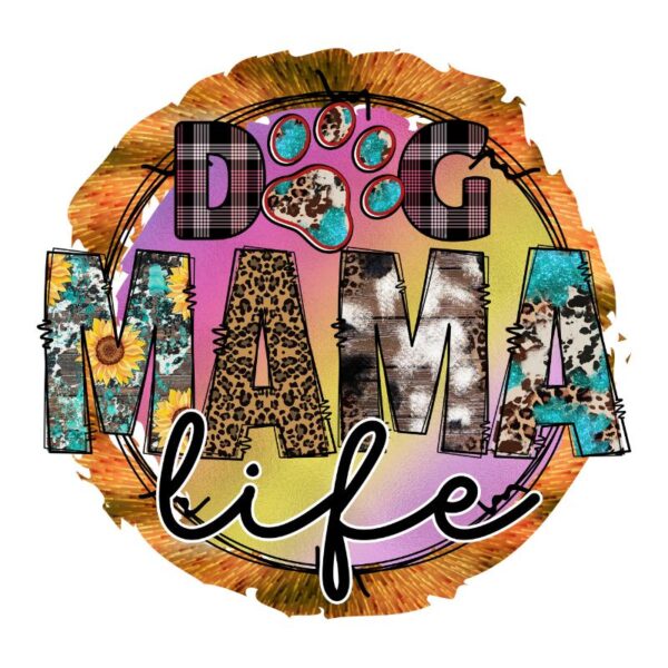 Heat transfers Iron on stickers  pet dog cat mom 152 for Tshirts Iron on Decal Patches Stickers Clothes Hat Pillows DIY Crafts