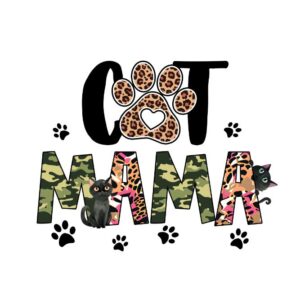 Heat transfers Iron on stickers  pet dog cat mom 176 for Tshirts Iron on Decal Patches Stickers Clothes Hat Pillows DIY Crafts