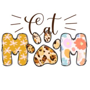 Heat transfers Iron on stickers  pet dog cat mom 188 for Tshirts Iron on Decal Patches Stickers Clothes Hat Pillows DIY Crafts