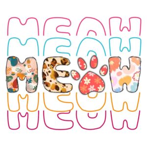Heat transfers Iron on stickers  pet dog cat mom 189 for Tshirts Iron on Decal Patches Stickers Clothes Hat Pillows DIY Crafts