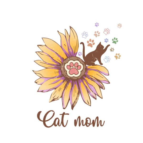 Heat transfers Iron on stickers  pet dog cat mom 197 for Tshirts Iron on Decal Patches Stickers Clothes Hat Pillows DIY Crafts